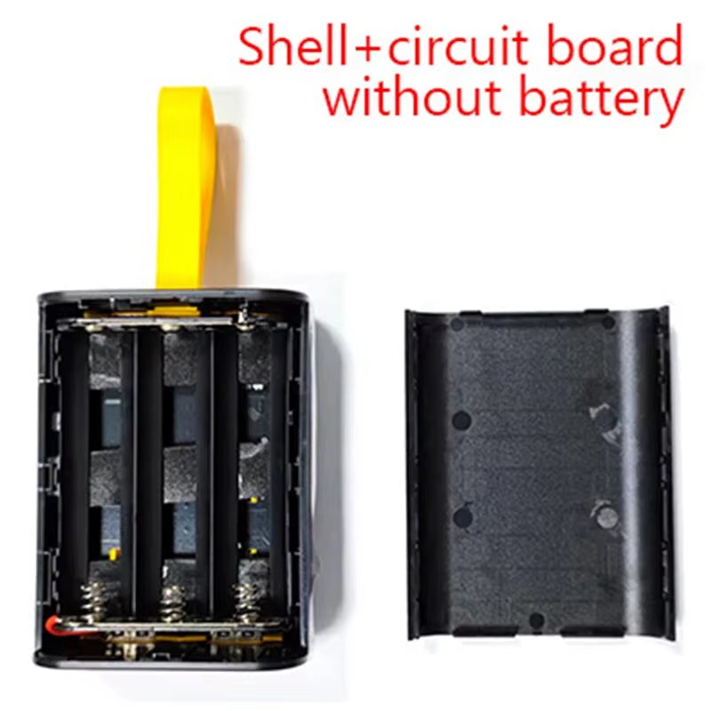 18650 Power Bank Case with Night Light and Dual USB Charging - DIY Battery Storage Solution for iPhone and Xiaomi
