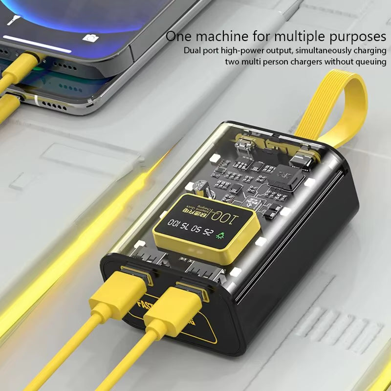 18650 Power Bank Case with Night Light and Dual USB Charging - DIY Battery Storage Solution for iPhone and Xiaomi