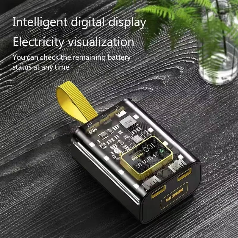18650 Power Bank Case with Night Light and Dual USB Charging - DIY Battery Storage Solution for iPhone and Xiaomi